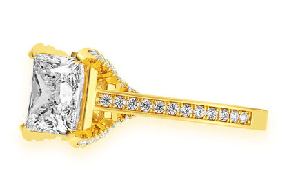 CHANT - 3.00CT PRINCESS CUT - DIAMOND ENGAGEMENT RING