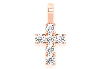 LARGE ROCKS DIAMOND PENDANT 14K SOLID GOLD 1.00CTW