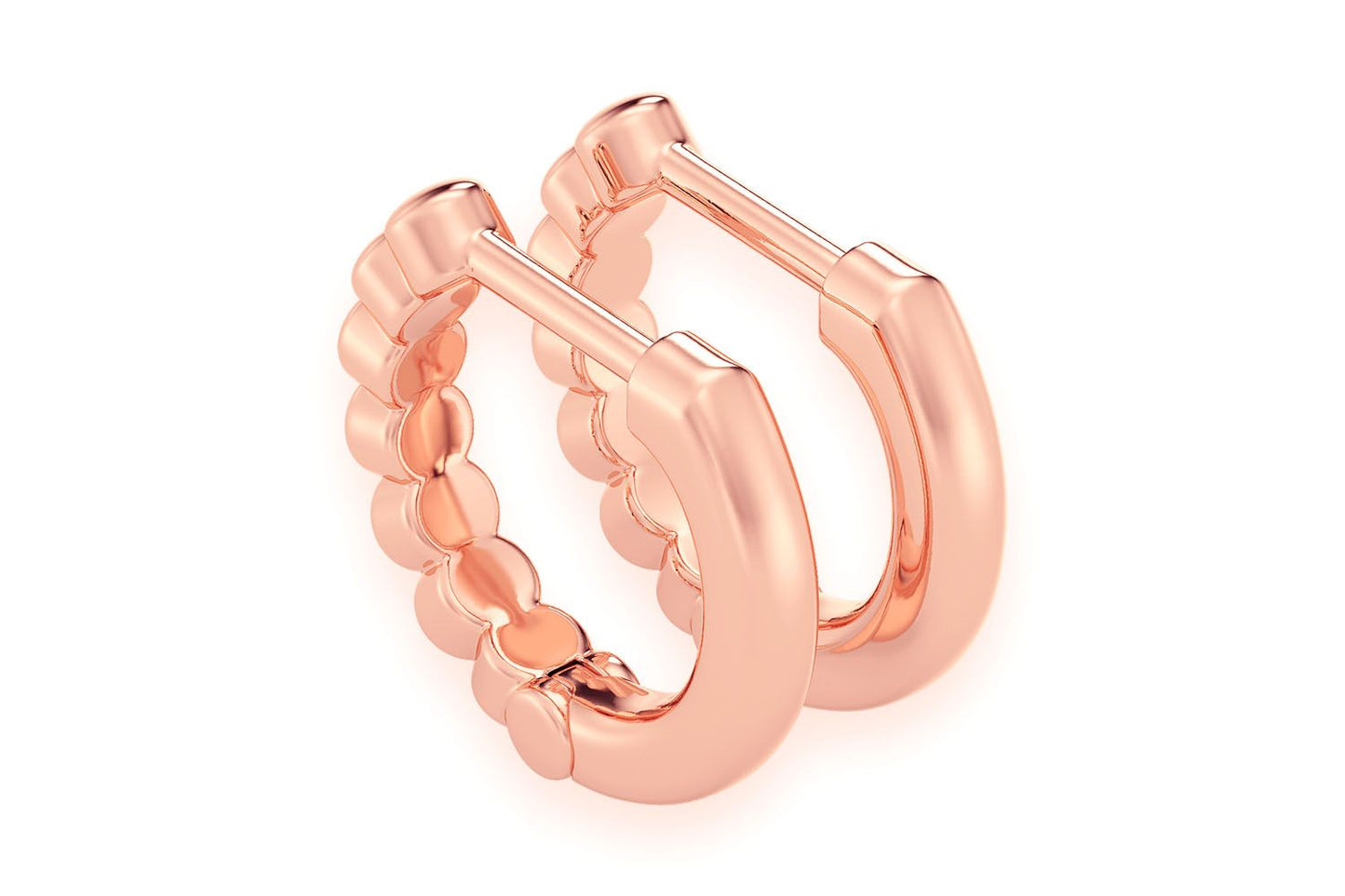 CERCEI ICEBUGS BUBBLES HUGGIE HOOP DIN AUR MASIV DE 14K