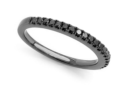 BLACK DIAMOND WEDDING BAND 14K SOLID GOLD 0.25CTW