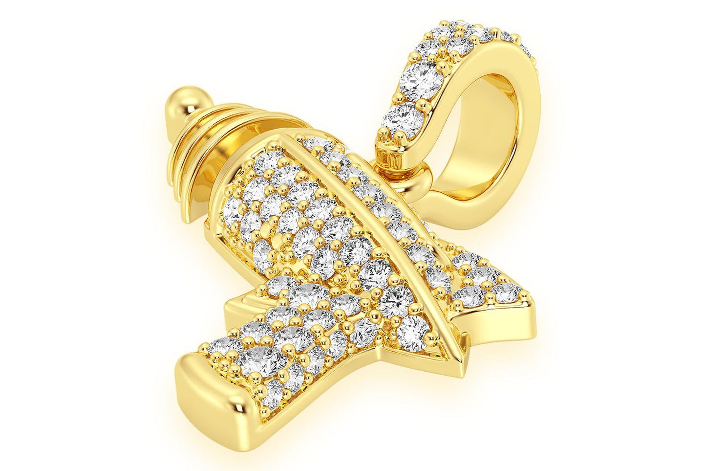 Подвеска Raygun Diamond из цельного золота 14 карат, 0,33 карата
