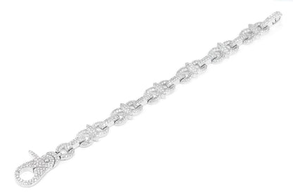 DIAMOND INFINITY LINE BRACELET SOLID GOLD 10.85CTW