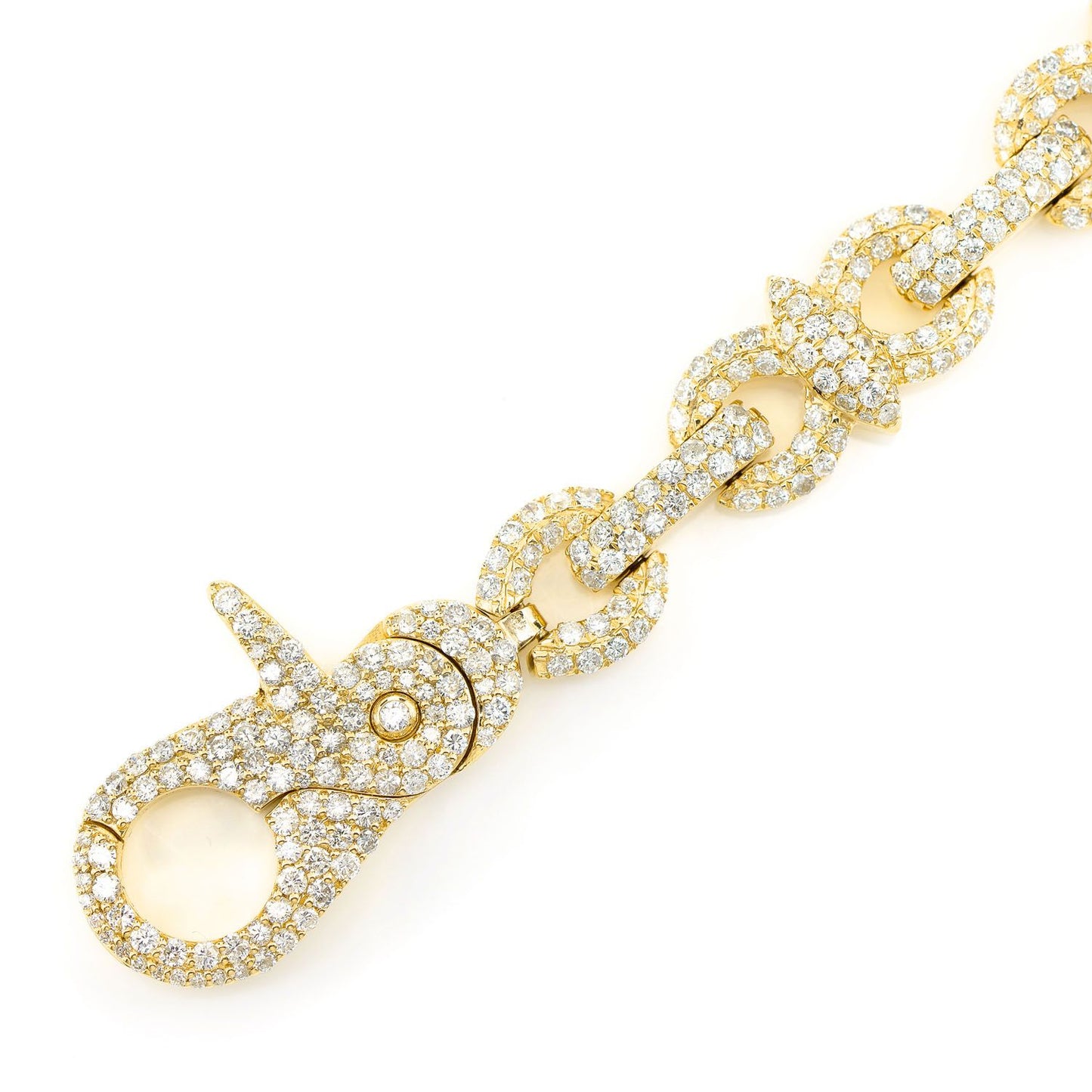 DIAMOND INFINITY LINE BRACELET SOLID GOLD 10.85CTW