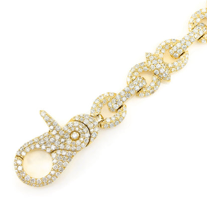 DIAMOND INFINITY LINE BRACELET SOLID GOLD 10.85CTW