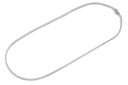 DIAMOND TENNIS NECKLACE SOLID GOLD 2.85CTW