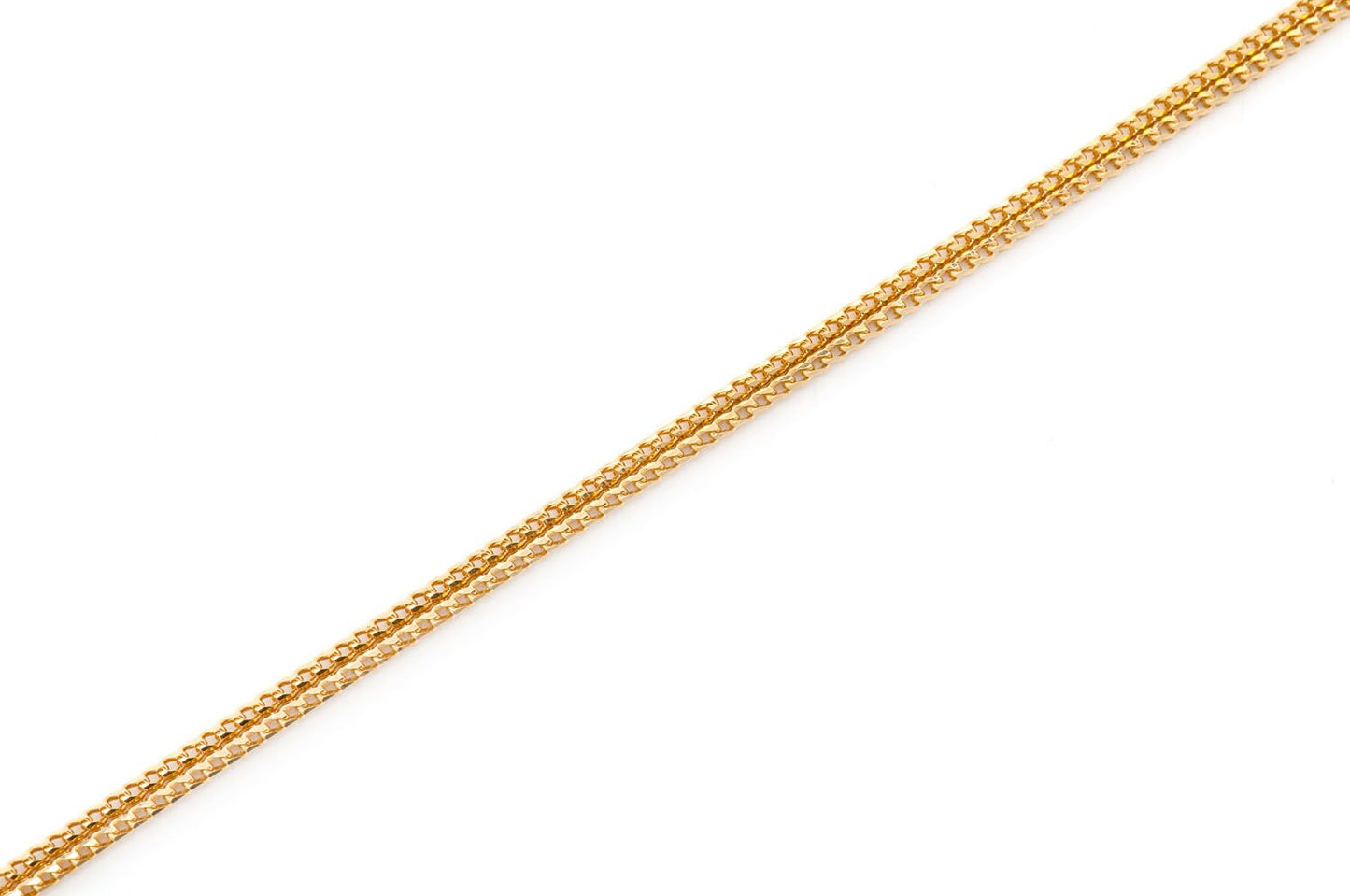 1MM FRANCO 14K SOLID GOLD CHAIN