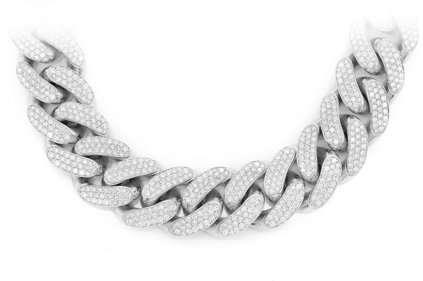 20MM MIAMI CUBAN LINK DIAMOND NECKLACE 14K SOLID GOLD 41.00CTW