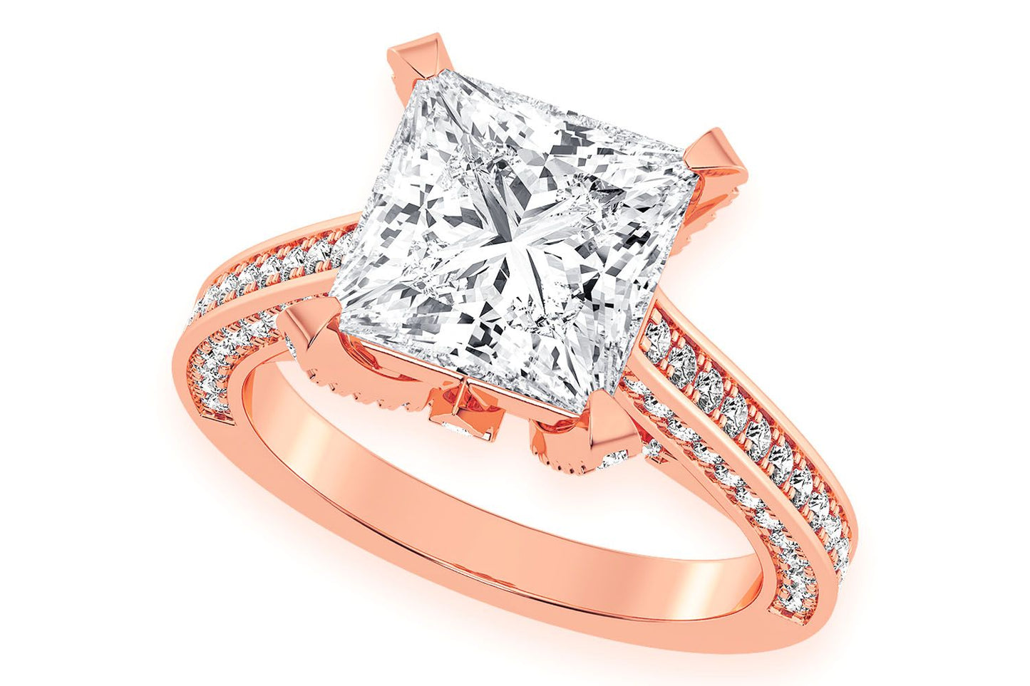 CHANT - 3.00CT PRINCESS CUT - DIAMOND ENGAGEMENT RING