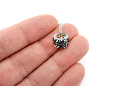 PANDANT SUSHI ROLL CU DIAMANT AUR MASIV DE 14K 0.60CT