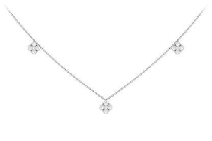 COLIER CLOVER DIAMOND STATION AUR MASIV DE 14K 0.45CT