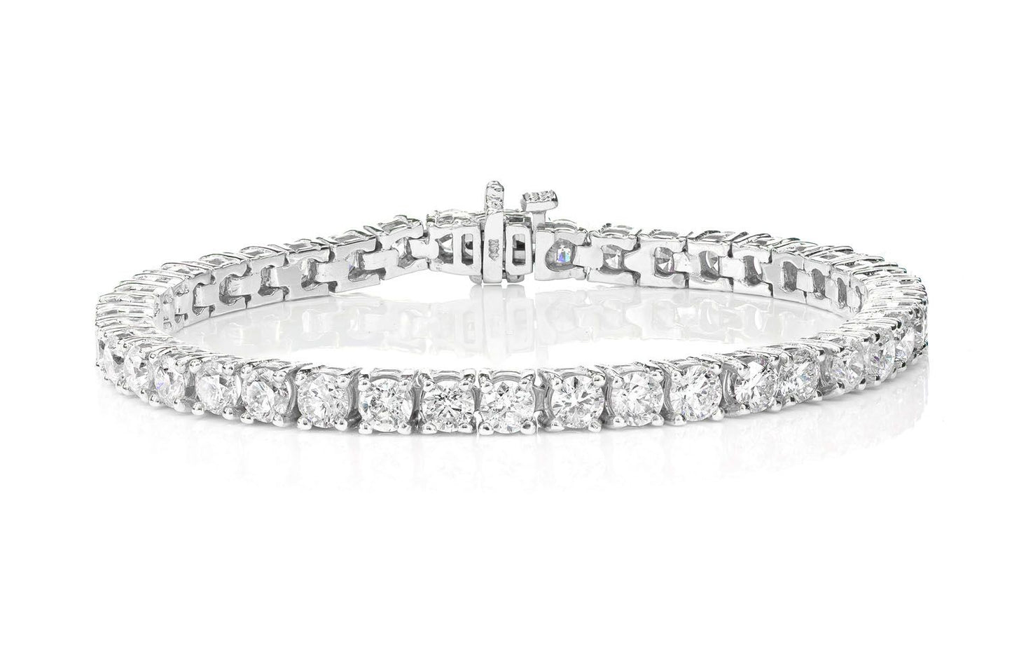 22PTR PRONG SET DIAMOND TENNIS BRACELET 14K SOLID GOLD 8.30CTW