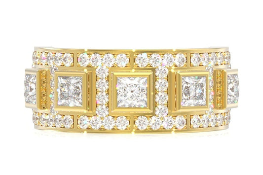 INEL CU DIAMANT SIGNATURE I, AUR MASIV DE 14K, 2.10 CTW