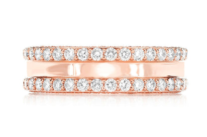 Verighetă Eternity cu Diamante, Aur Masiv de 14K, 3.75 ct