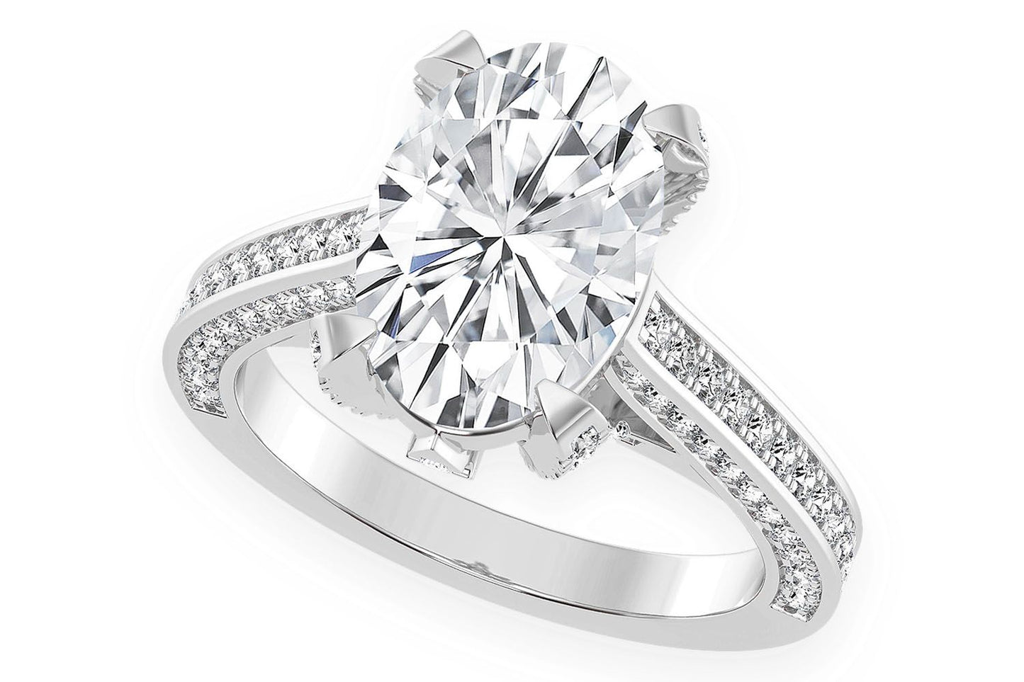 CHANT - 3.00CT OVAL - DIAMOND ENGAGEMENT RING