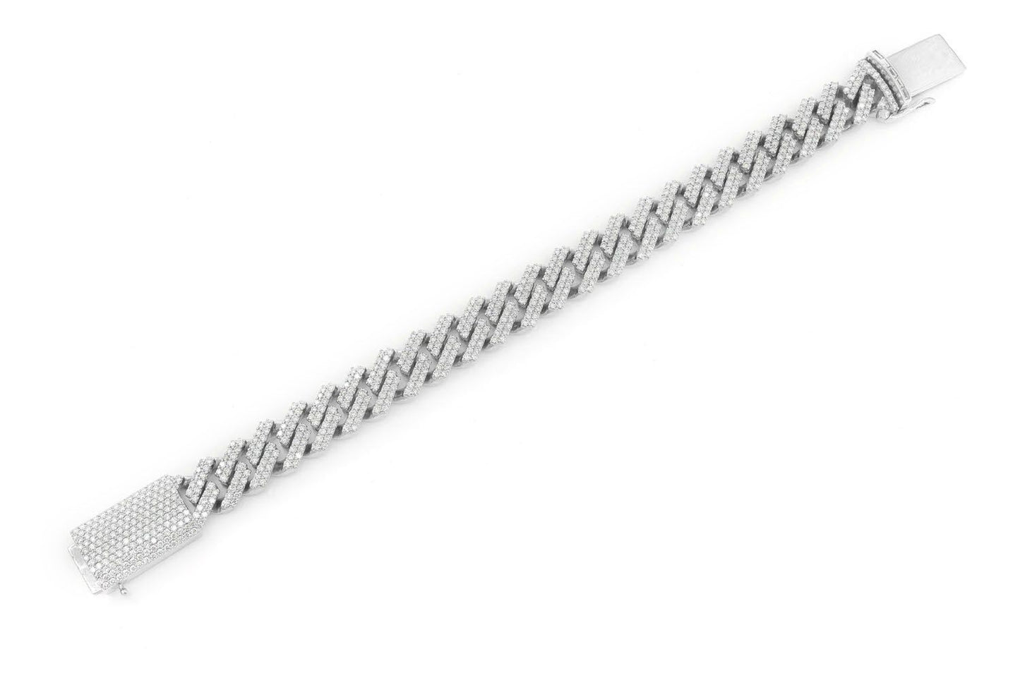 14MM RAISED MIAMI CUBAN DIAMOND BRACELET 14K SOLID GOLD 11.25CTW