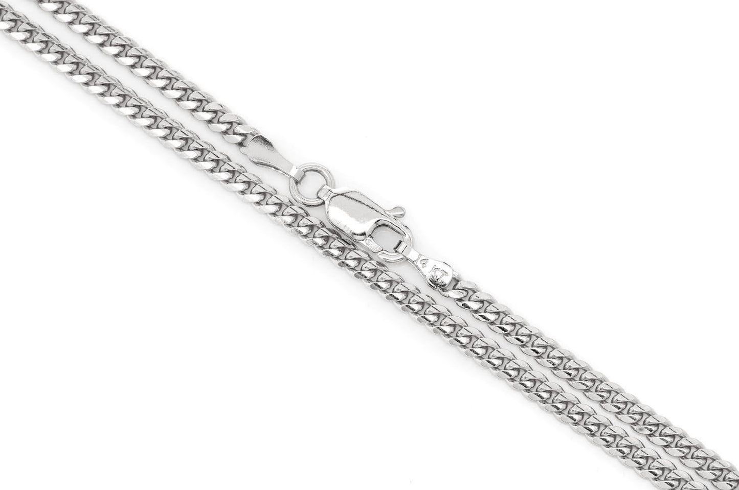 2.5MM MIAMI CUBAN 14K SOLID GOLD CHAIN
