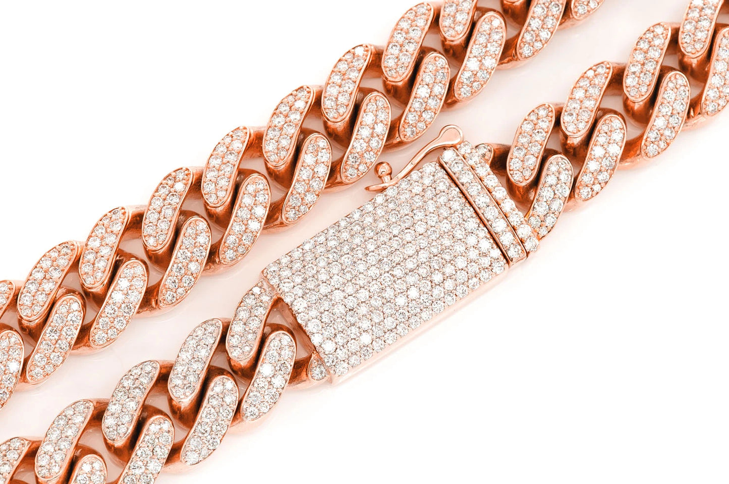 14MM MIAMI CUBAN LINK DIAMOND NECKLACE 14K SOLID GOLD 24.00CTW