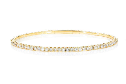 FLEX BANGLE BRACELET 14K   1.50CTW