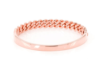MIAMI CUBAN DIAMOND BANGLE 14K SOLID GOLD 1.65CTW