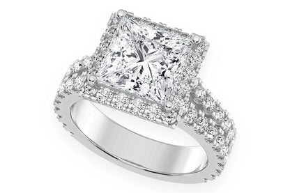 SPHINX - 3.00CT PRINCES CUT - DIAMOND ENGAGEMENT RING