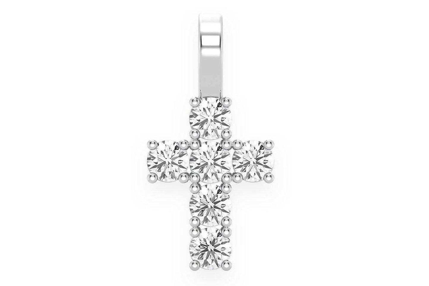 LARGE ROCKS DIAMOND PENDANT 14K SOLID GOLD 1.00CTW