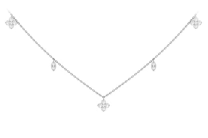 COLIER CLOVER DIAMOND STATION AUR MASIV DE 14K 0.25CT