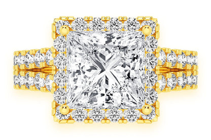 SPHINX - 3.00CT PRINCES CUT - DIAMOND ENGAGEMENT RING