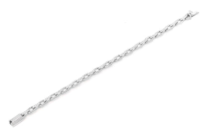 ROLO DIAMOND BRACELET 14K SOLID GOLD 12.00CTW