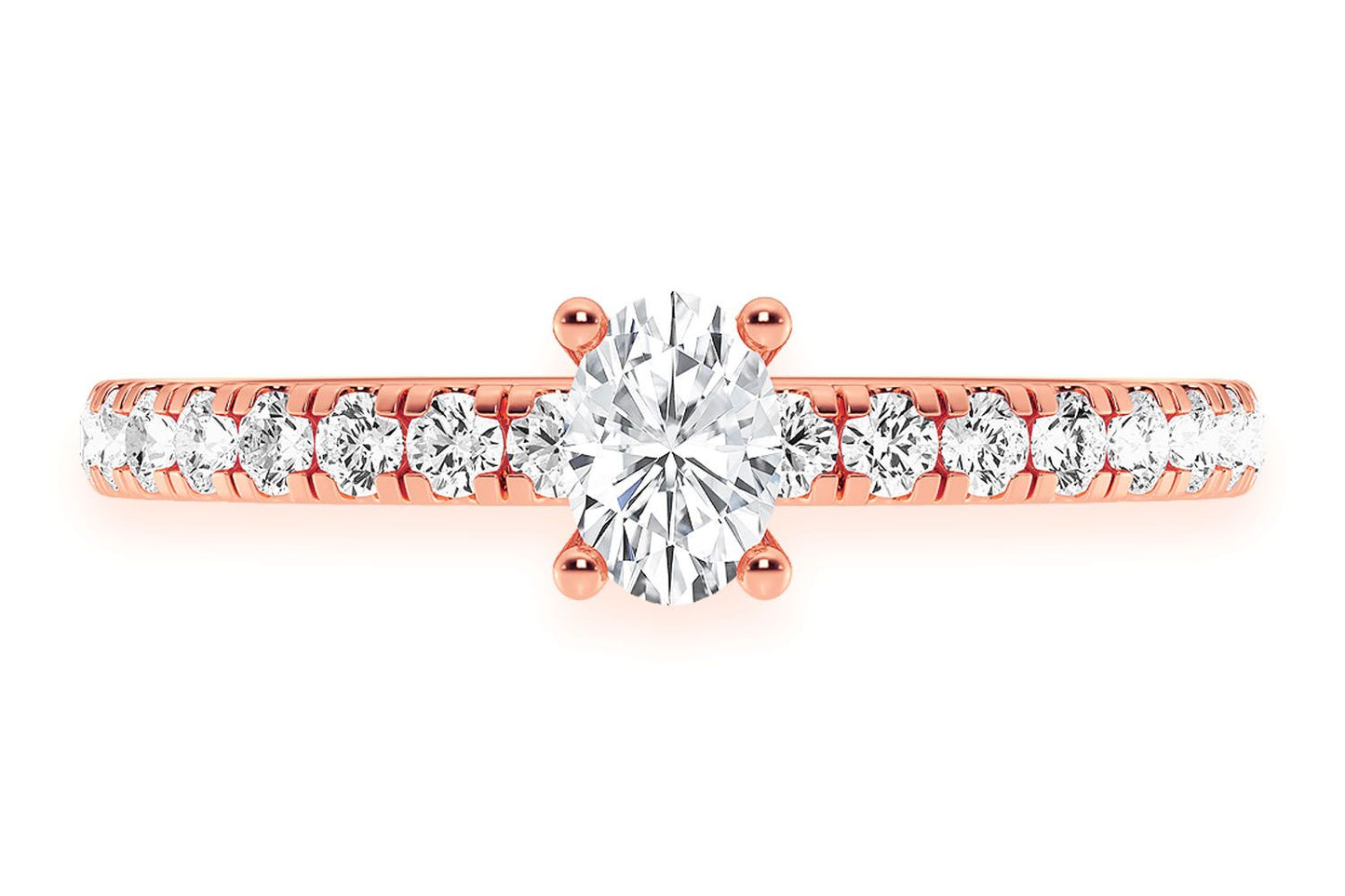 THINN - .25CT OVAL - DIAMOND ENGAGEMENT RING