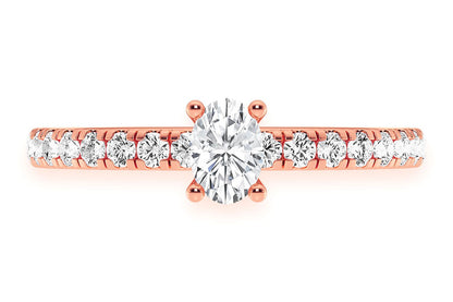 THINN - .25CT OVAL - DIAMOND ENGAGEMENT RING
