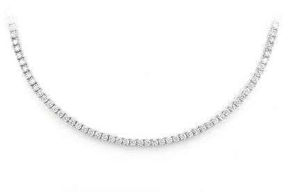 DIAMOND TENNIS NECKLACE SOLID GOLD 2.85CTW
