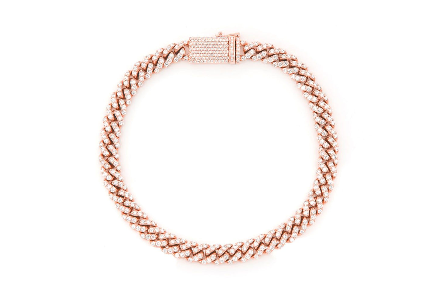 4MM MIAMI CUBAN DIAMOND BRACELET 14K SOLID GOLD 1.50CTW