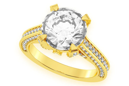 CHANT - 3.00CT ROUND SOLITAIRE - DIAMOND ENGAGEMENT RING