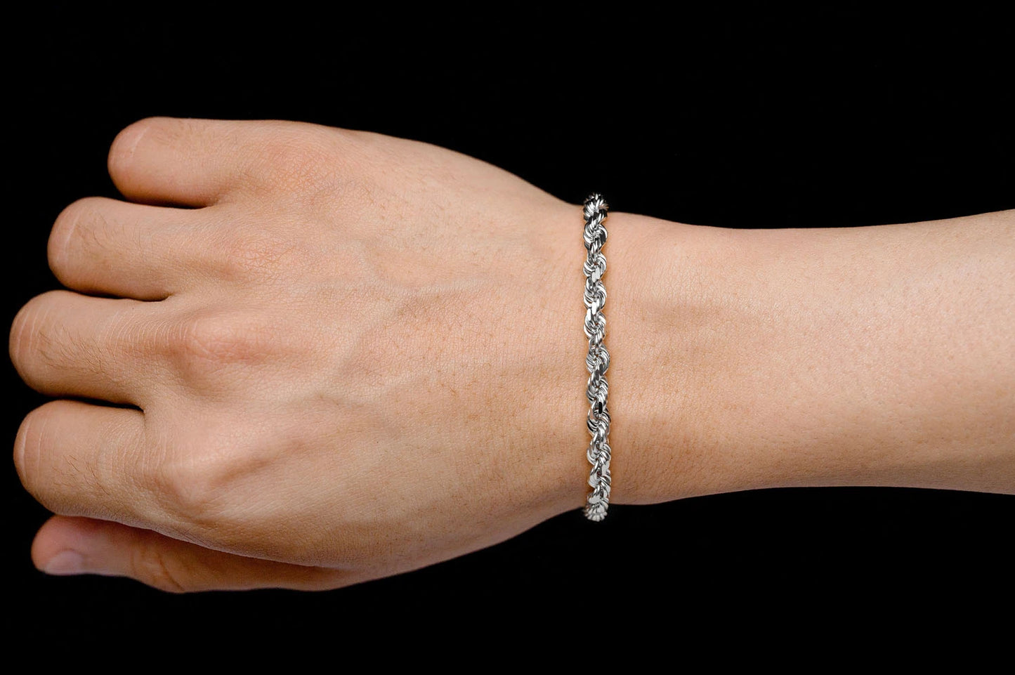 5MM ROPE - 14K SOLID GOLD BRACELET