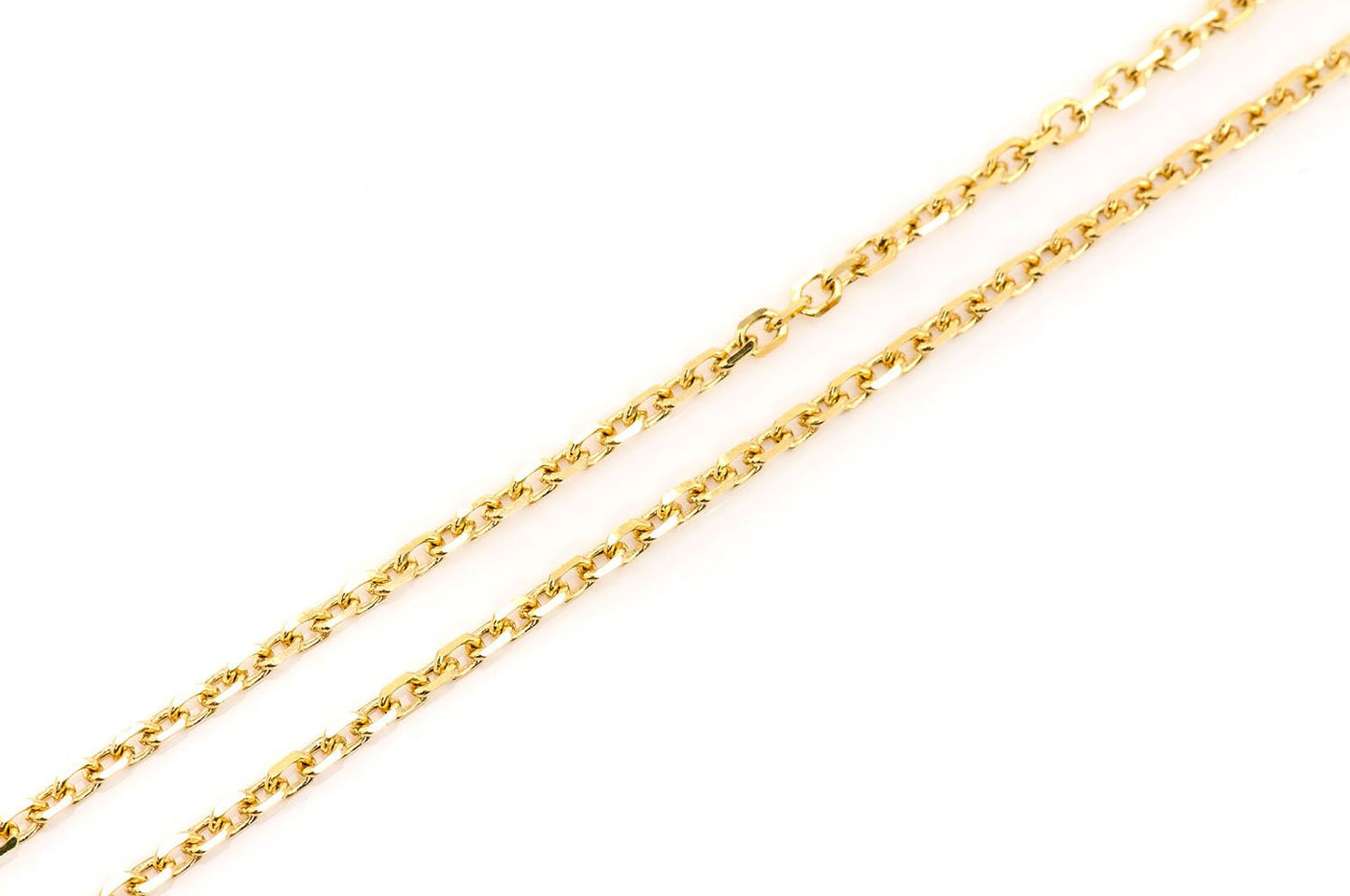 1MM ROLO - 14K SOLID GOLD BRACELET