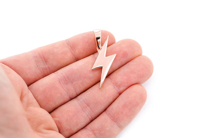 LIGHTNING BOLT PENDANT 14K SOLID GOLD