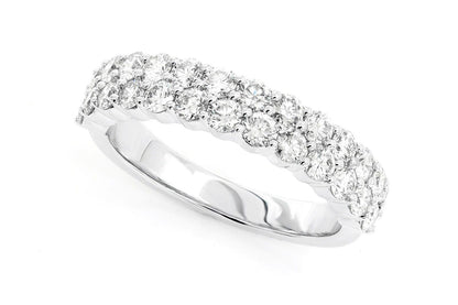 2 ROW PRONG SET BAND 14K SOLID