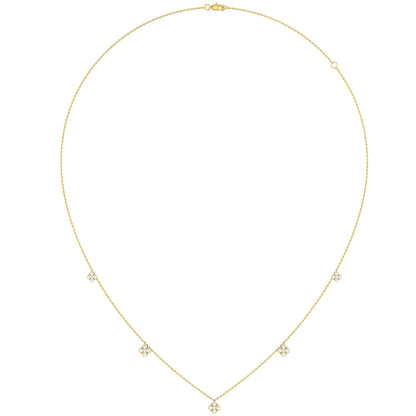 COLIER CLOVER DIAMOND STATION AUR MASIV DE 14K 0.45CT