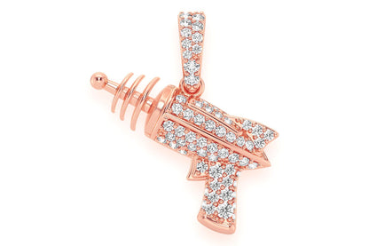 Подвеска Raygun Diamond из цельного золота 14 карат, 0,33 карата