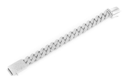 16MM MIAMI CUBAN DIAMOND BRACELET 14K SOLID GOLD 12.25CTW