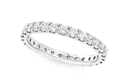 Inel cu diamant ETERNITY, aur masiv de 14K, 1,25 ct