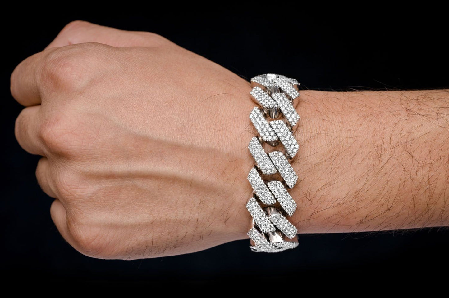20MM RAISED PRONG MIAMI CUBAN DIAMOND BRACELET 14K SOLID GOLD 27.25CTW
