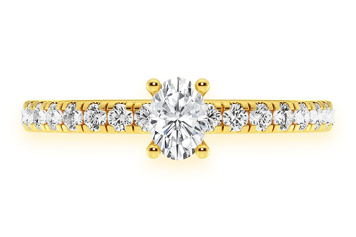 THINN - .25CT OVAL - DIAMOND ENGAGEMENT RING