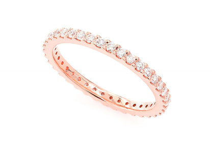 Inel cu diamant ETERNITY, aur masiv de 14K, 0.50 ct