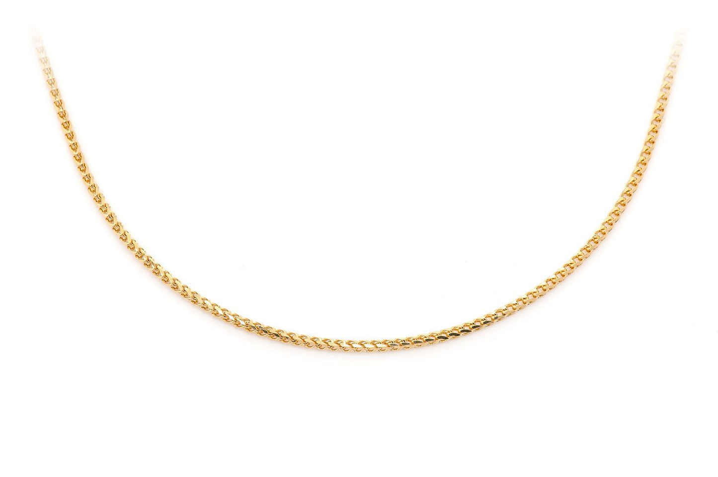 1MM FRANCO 14K SOLID GOLD CHAIN