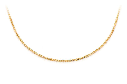 1MM FRANCO 14K SOLID GOLD CHAIN