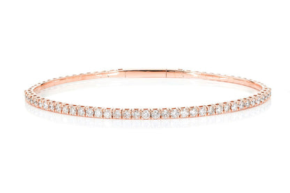 FLEX BANGLE BRACELET 14K   1.50CTW