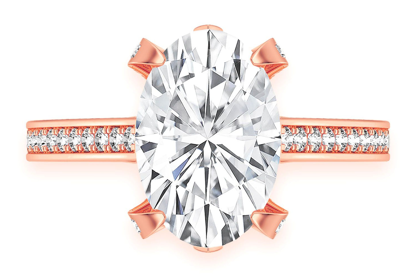 CHANT - 3.00CT OVAL - DIAMOND ENGAGEMENT RING