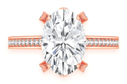 CHANT - 3.00CT OVAL - DIAMOND ENGAGEMENT RING