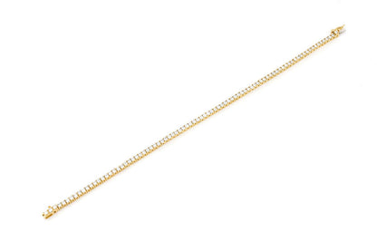 2PT PRONG SET DIAMOND TENNIS BRACELET 14K SOLID GOLD 2.00CTW